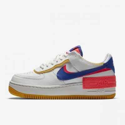 Giày Nike Air Force 1 Shadow White Flash Crimson Astronomy Blue
